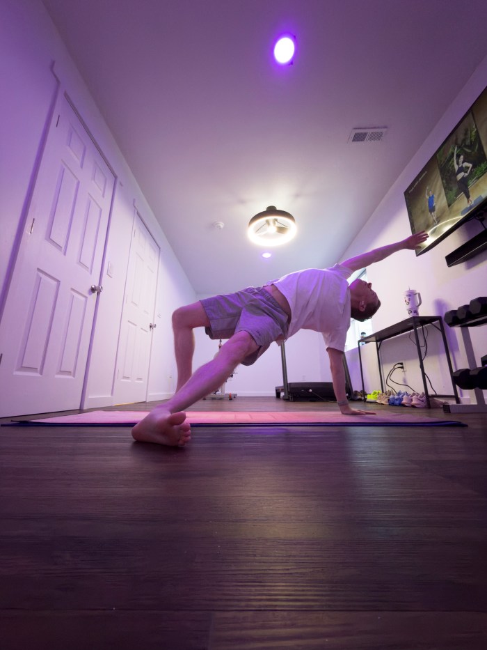 Fallen Triangle Pose